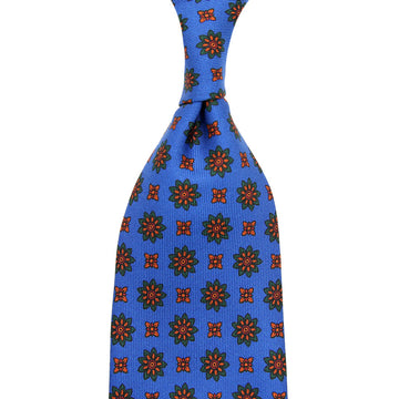 【ネクタイ】Ancient Madder Silk Tie - Madder Blue IV - Hand-Rolled