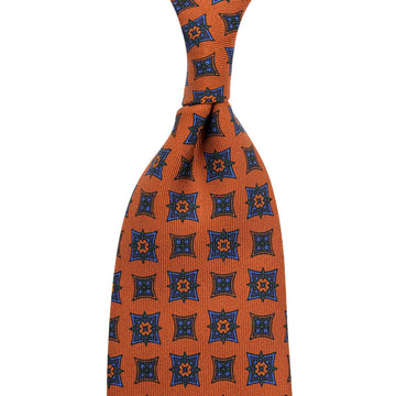 【ネクタイ】Ancient Madder Silk Tie - Terracotta IV - Hand-Rolled